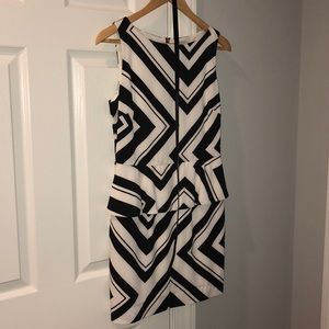 Cache Geometric Peplum Style Dress